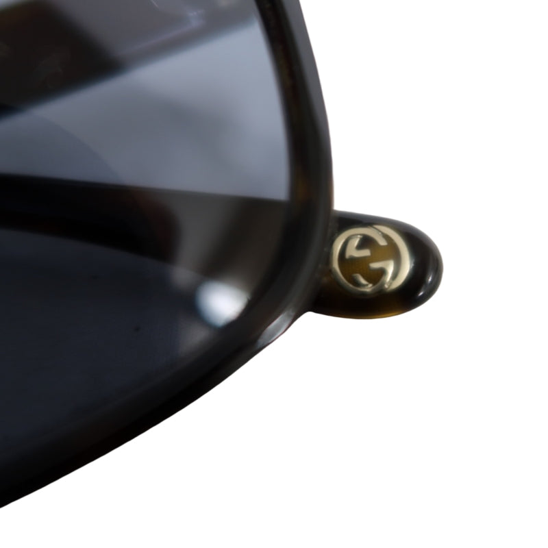 GUCCI Brown Resin Sunglasses, Comes With Original Case & Cleaning Cloth