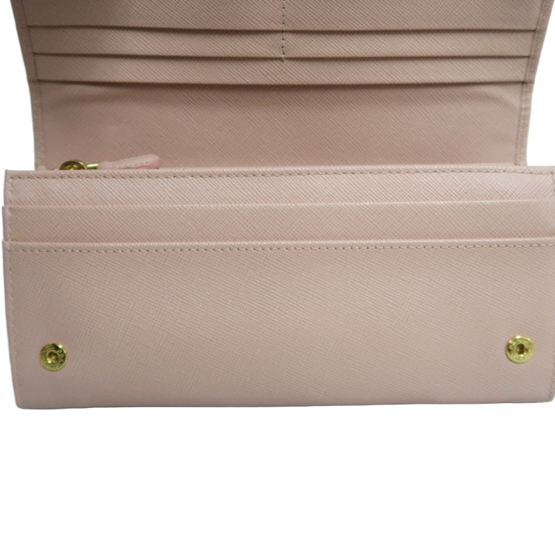PRADA Pink PVC Long Wallet, Comes With Original Box, Dust Bag & Authenticity Card