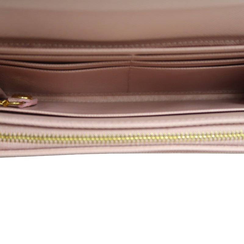 PRADA Pink PVC Long Wallet, Comes With Original Box, Dust Bag & Authenticity Card