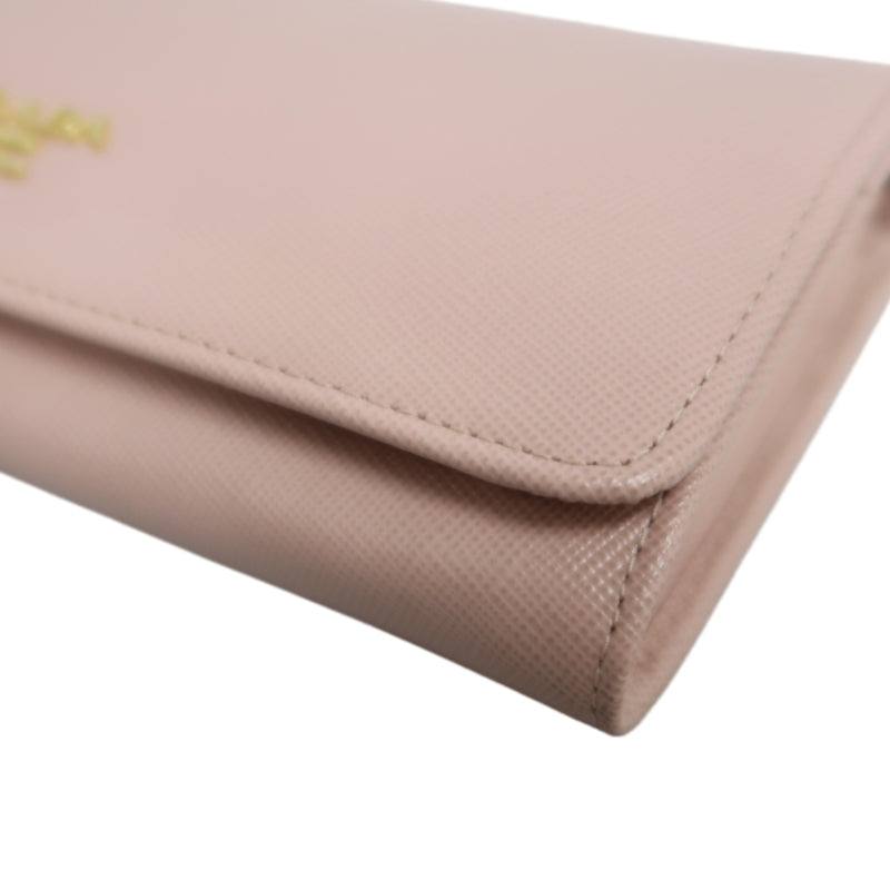 PRADA Pink PVC Long Wallet, Comes With Original Box, Dust Bag & Authenticity Card