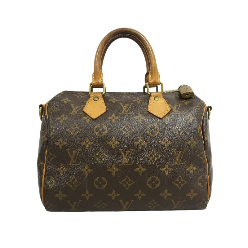 LOUIS VUITTON Monogram Canvas Brown Speedy Top Handle Bag