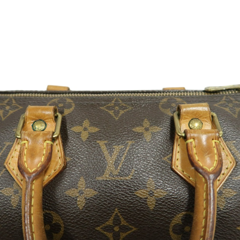 LOUIS VUITTON Monogram Canvas Brown Speedy Top Handle Bag