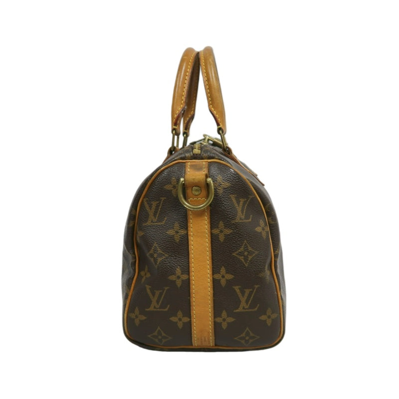 LOUIS VUITTON Monogram Canvas Brown Speedy Top Handle Bag
