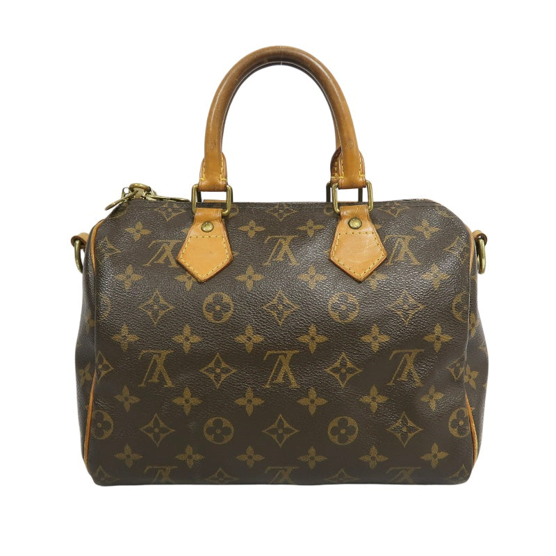 LOUIS VUITTON Monogram Canvas Brown Speedy Top Handle Bag