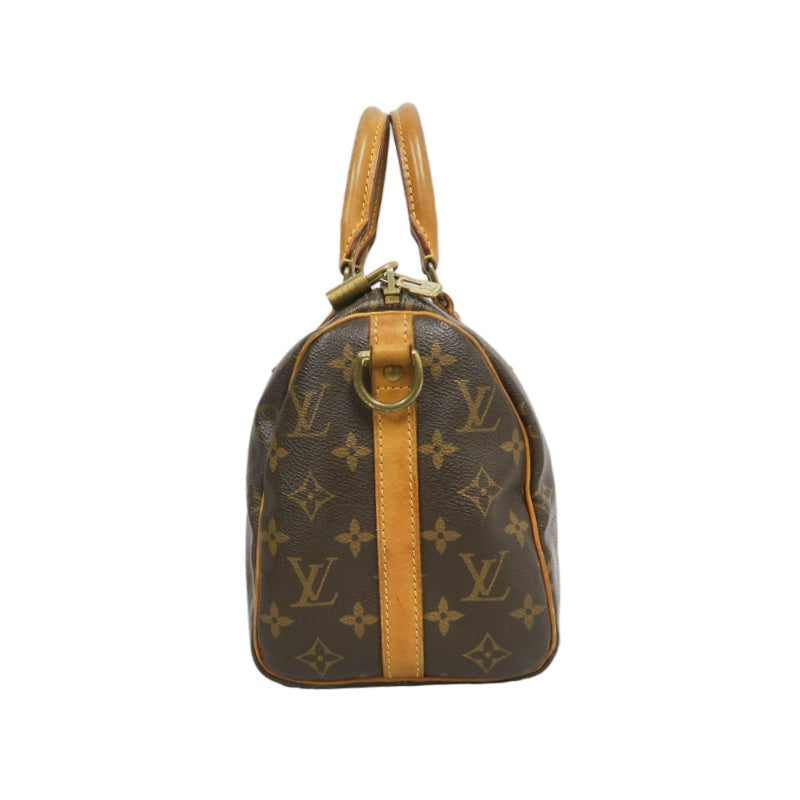 LOUIS VUITTON Monogram Canvas Brown Speedy Top Handle Bag