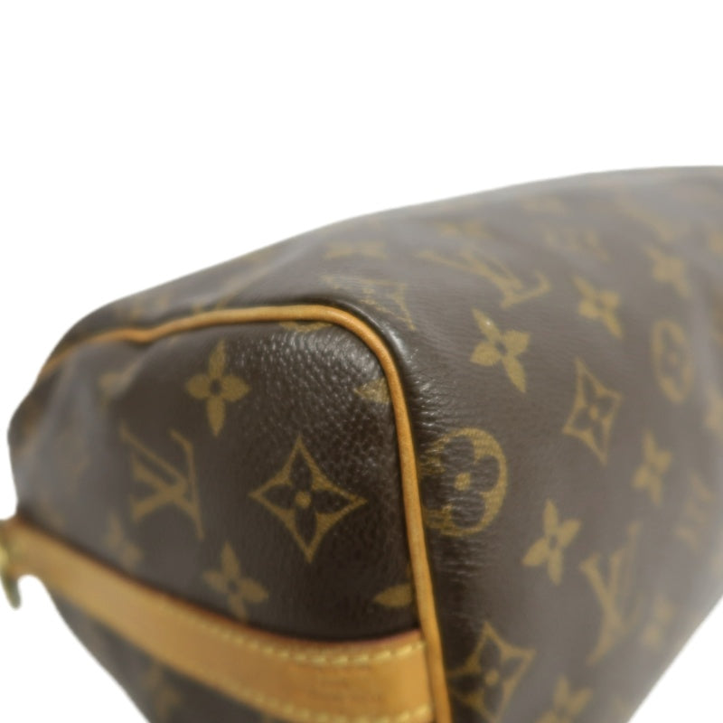LOUIS VUITTON Monogram Canvas Brown Speedy Top Handle Bag