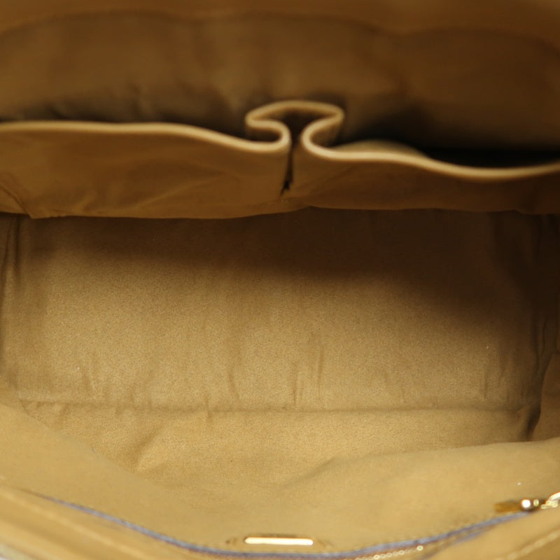 MCM Visetos Canvas Yellow Brown Tote Handbag Shoulder Bag, Comes With Shoulder Strap