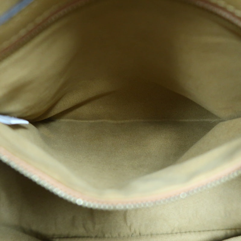 MCM Visetos Canvas Yellow Brown Tote Handbag Shoulder Bag, Comes With Shoulder Strap