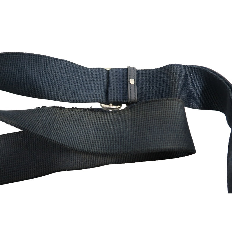 GUCCI GG Supreme Canvas Black Crossbody Bag With Silver Hardware