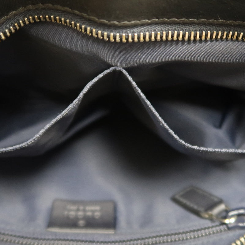 GUCCI GG Supreme Canvas Black Crossbody Bag With Silver Hardware
