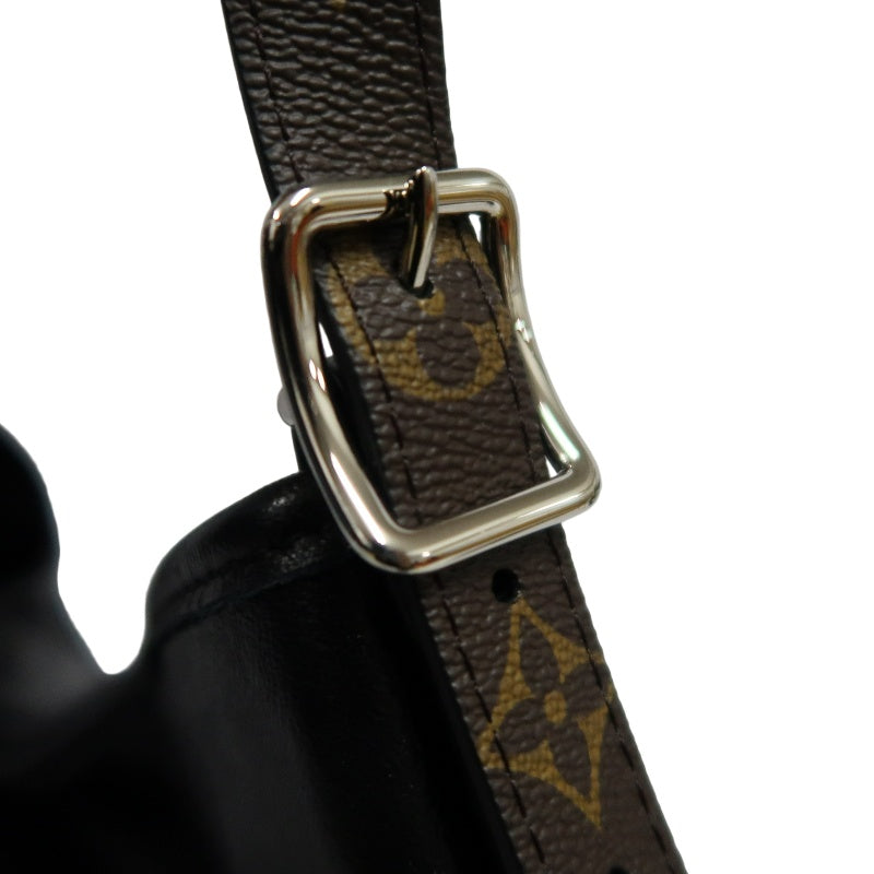 LOUIS VUITTON Black Lambskin Leather Carryall Shoulder Bag, "Black Samurai Version