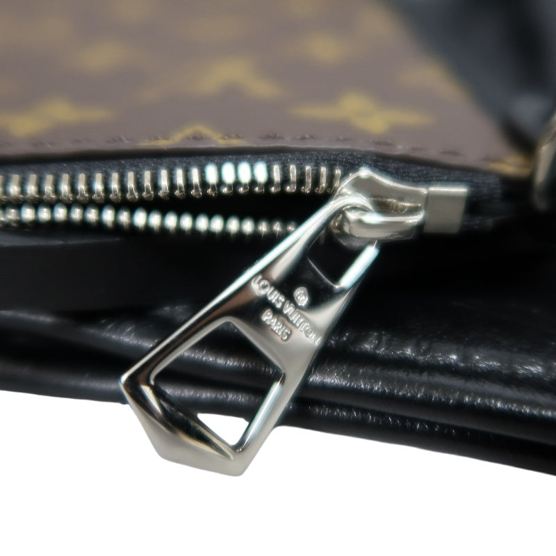 LOUIS VUITTON Black Lambskin Leather Carryall Shoulder Bag, "Black Samurai Version