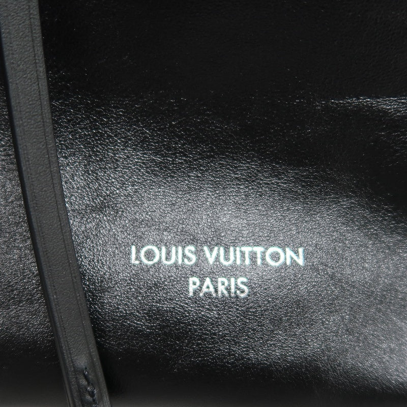 LOUIS VUITTON Black Lambskin Leather Carryall Shoulder Bag, "Black Samurai Version