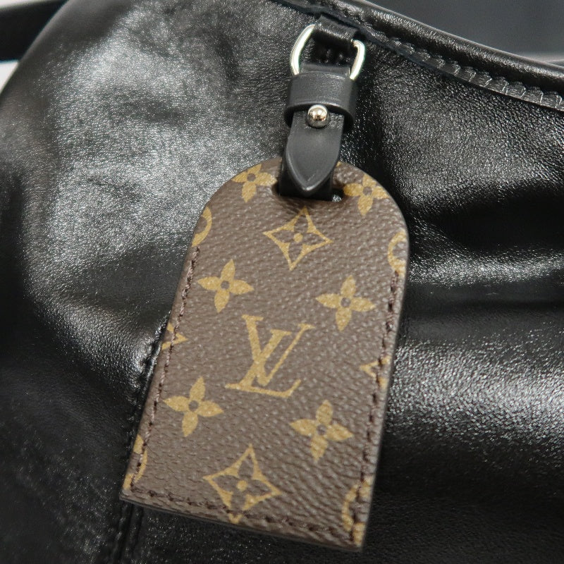 LOUIS VUITTON Black Lambskin Leather Carryall Shoulder Bag, "Black Samurai Version
