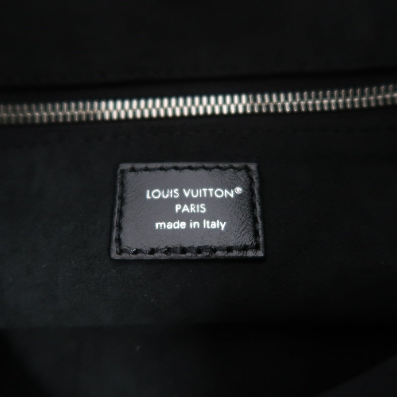 LOUIS VUITTON Black Lambskin Leather Carryall Shoulder Bag, "Black Samurai Version