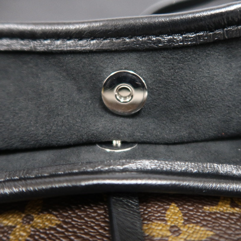 LOUIS VUITTON Black Lambskin Leather Carryall Shoulder Bag, "Black Samurai Version