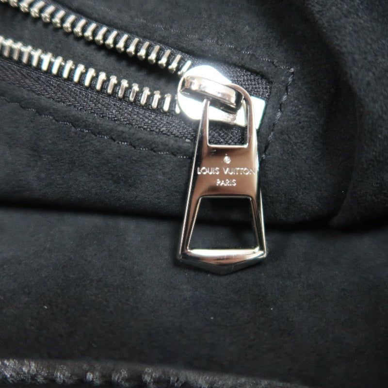 LOUIS VUITTON Black Lambskin Leather Carryall Shoulder Bag, "Black Samurai Version