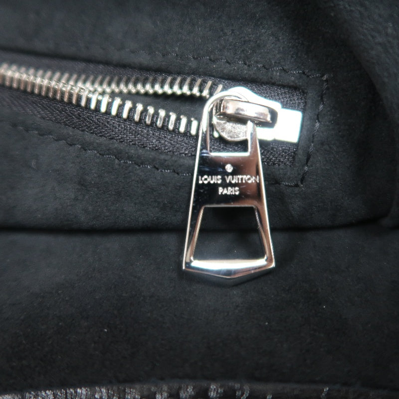 LOUIS VUITTON Black Lambskin Leather Carryall Shoulder Bag, "Black Samurai Version