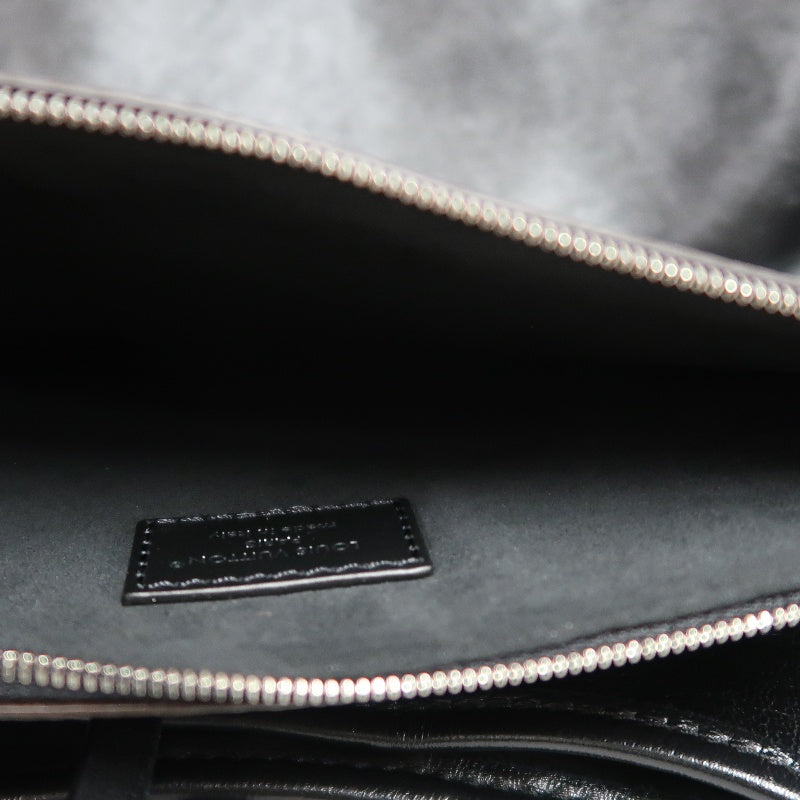 LOUIS VUITTON Black Lambskin Leather Carryall Shoulder Bag, "Black Samurai Version