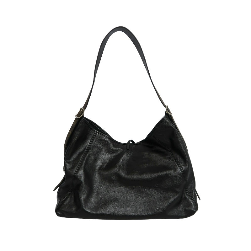 LOUIS VUITTON Black Lambskin Leather Carryall Shoulder Bag, "Black Samurai Version