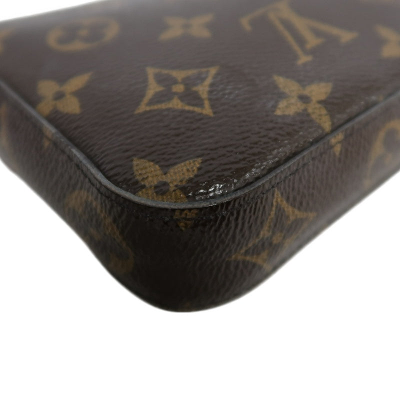 LOUIS VUITTON Monogram Canvas Brown Felicie 3-in-1 Chain Shoulder Bag, Comes With Card Holder & Pouch