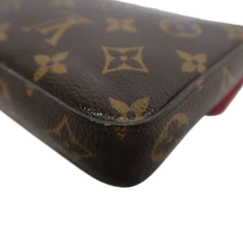 LOUIS VUITTON Monogram Canvas Brown Felicie 3-in-1 Chain Shoulder Bag, Comes With Card Holder & Pouch