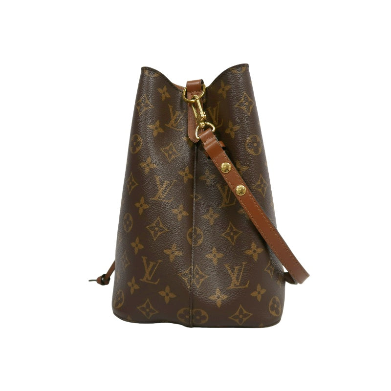 LOUIS VUITTON Monogram Canvas Brown Neo Noe Drawstring Bucket Shoulder Bag