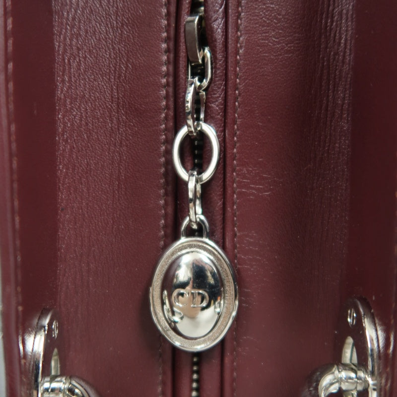 DIOR Cannage Quilted Pastel Blue Calfskin Leather 5-Compartment Lady Dior Handbag With Silver Hardware