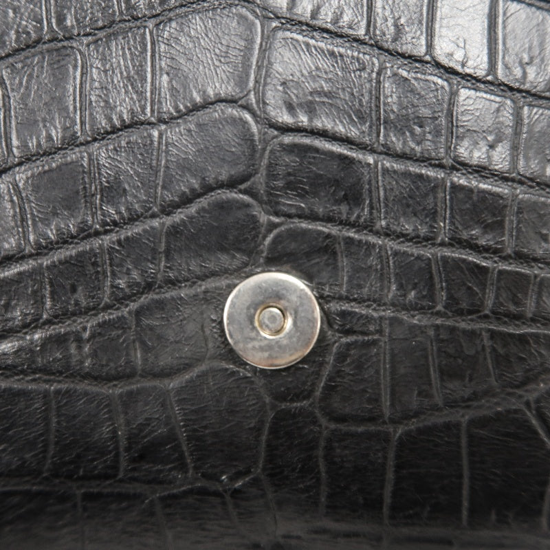 YVES SAINT LAURENT Kate Black Quilted Calfskin Leather Tassel Shoulder Bag With Silver Hardware