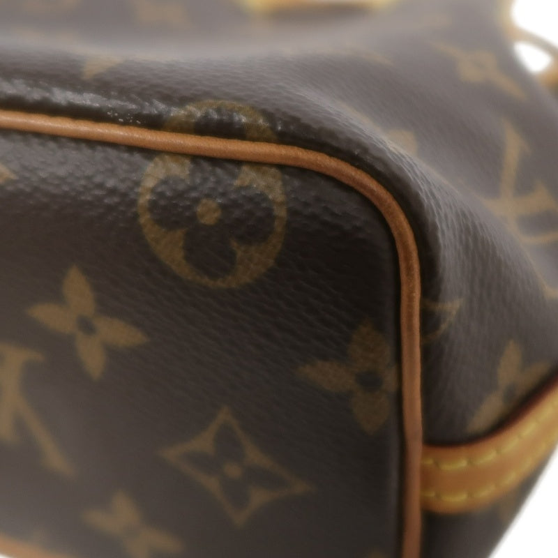 LOUIS VUITTON Monogram Canvas Brown Nano Noe Shumai Shape Shoulder Bag