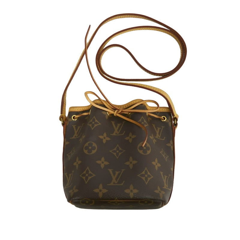 LOUIS VUITTON Monogram Canvas Brown Nano Noe Shumai Shape Shoulder Bag