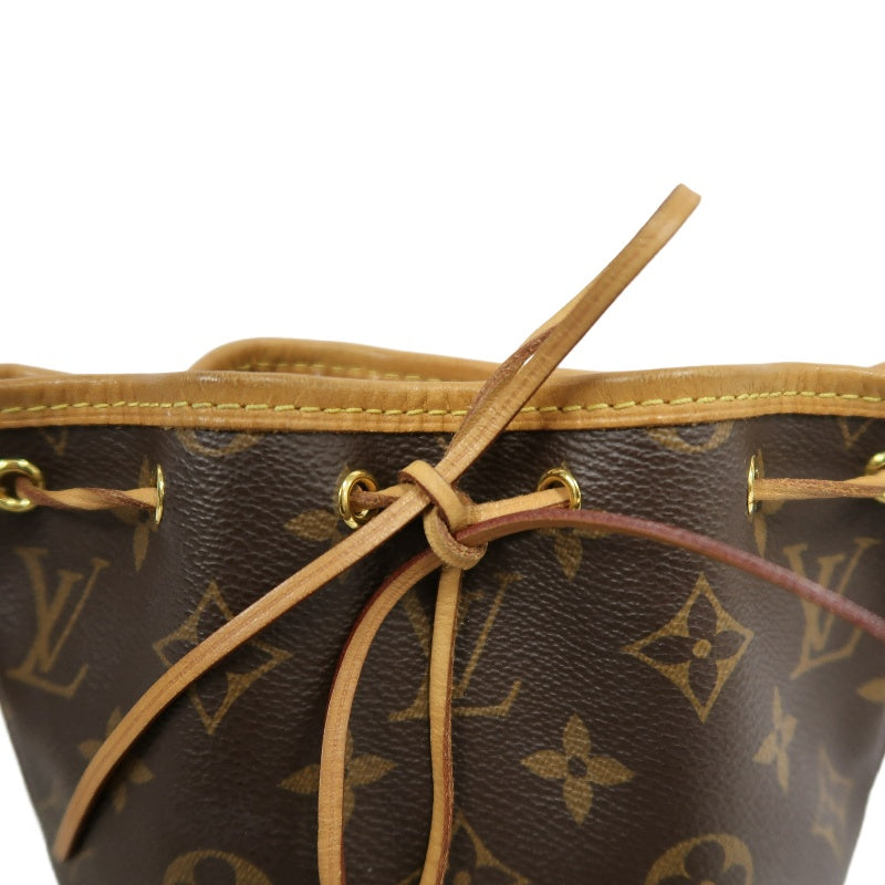 LOUIS VUITTON Monogram Canvas Brown Nano Noe Shumai Shape Shoulder Bag