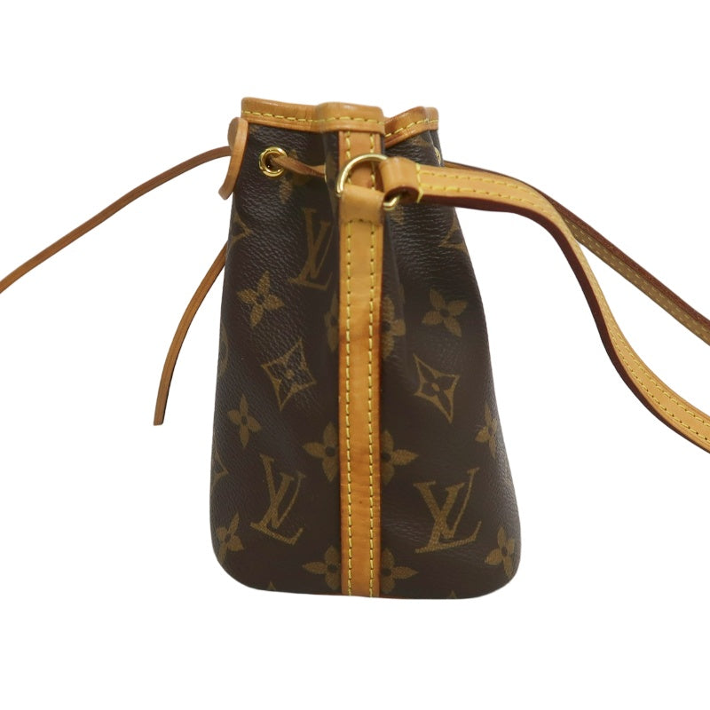 LOUIS VUITTON Monogram Canvas Brown Nano Noe Shumai Shape Shoulder Bag