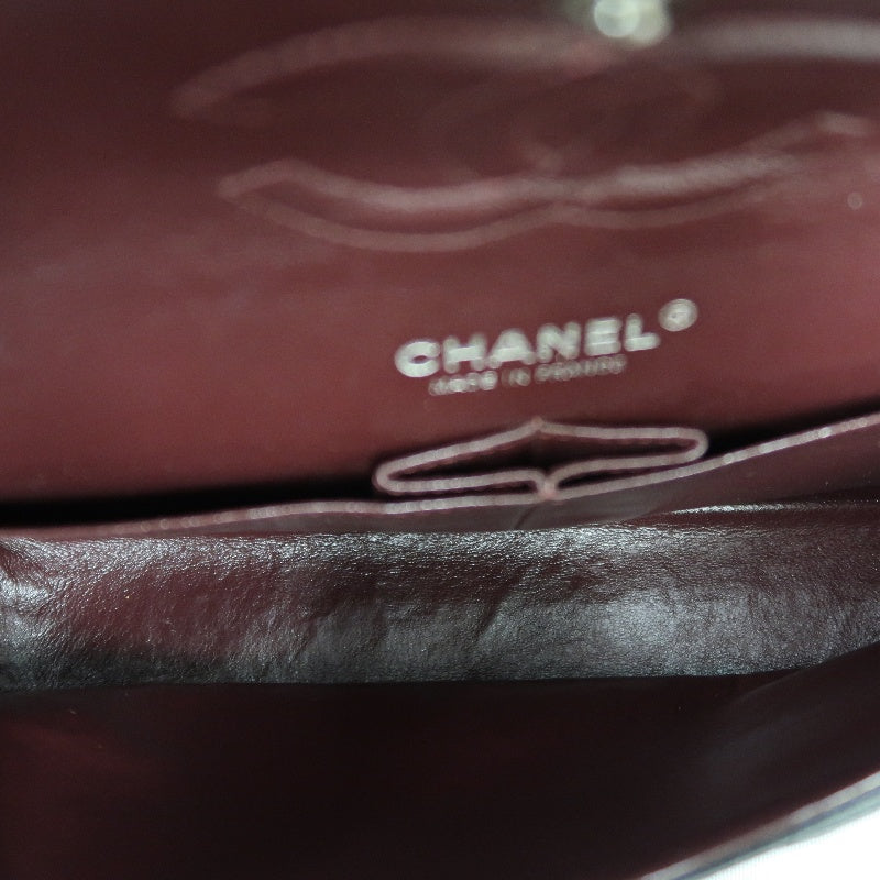 CHANEL Classic Matelasse Black Caviar Leather CF Flap Shoulder Bag With Silver Hardware