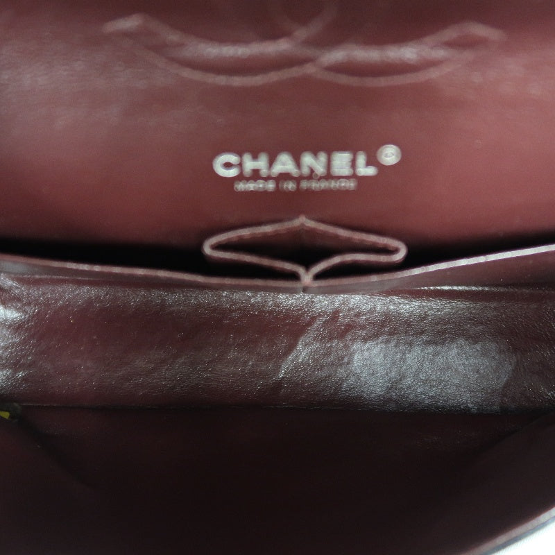 CHANEL Classic Matelasse Black Caviar Leather CF Flap Shoulder Bag With Silver Hardware
