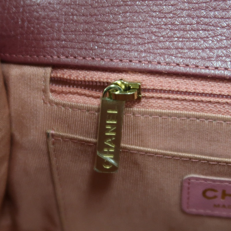 CHANEL Chevron V-stitch Red Calfskin Leather Flap Chain Crossbody Bag With Gold Hardware