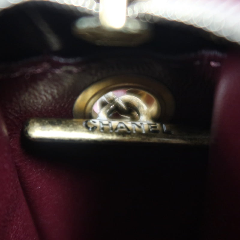 CHANEL Chevron V-stitch Red Calfskin Leather Flap Chain Crossbody Bag With Gold Hardware
