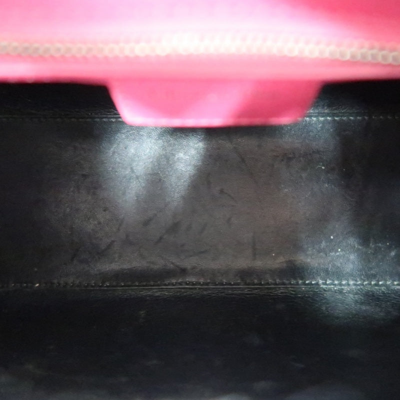 DIOR  Lady Dior Cannage Pink Lambskin Leather 5-grid Handle Handbag With Silver Hardware