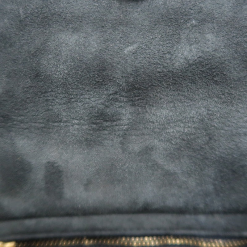 DIOR Lady Dior Cannage Studded Denim Blue Canvas 3-grid Handle Handbag With Gold Hardware