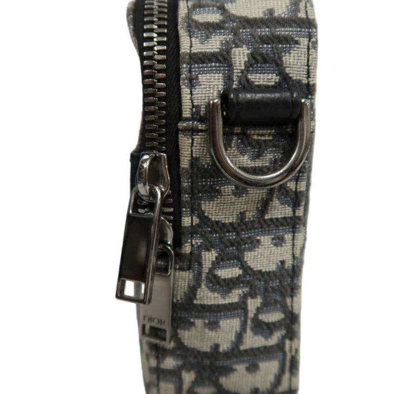 DIOR Oblique BlueCanvas Box Messenger Crossbody Bag