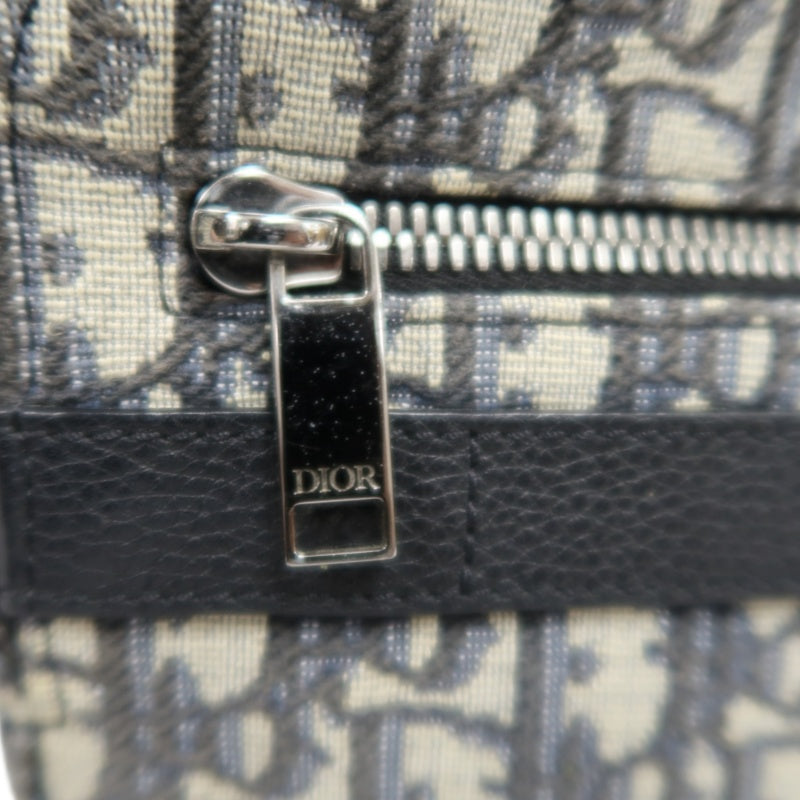 DIOR Oblique BlueCanvas Box Messenger Crossbody Bag