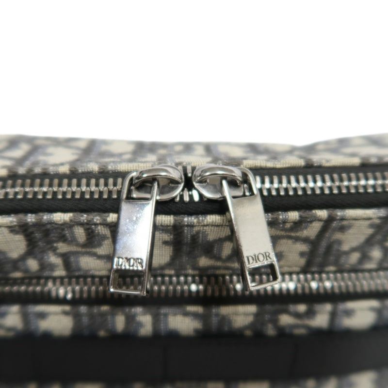 DIOR Oblique BlueCanvas Box Messenger Crossbody Bag