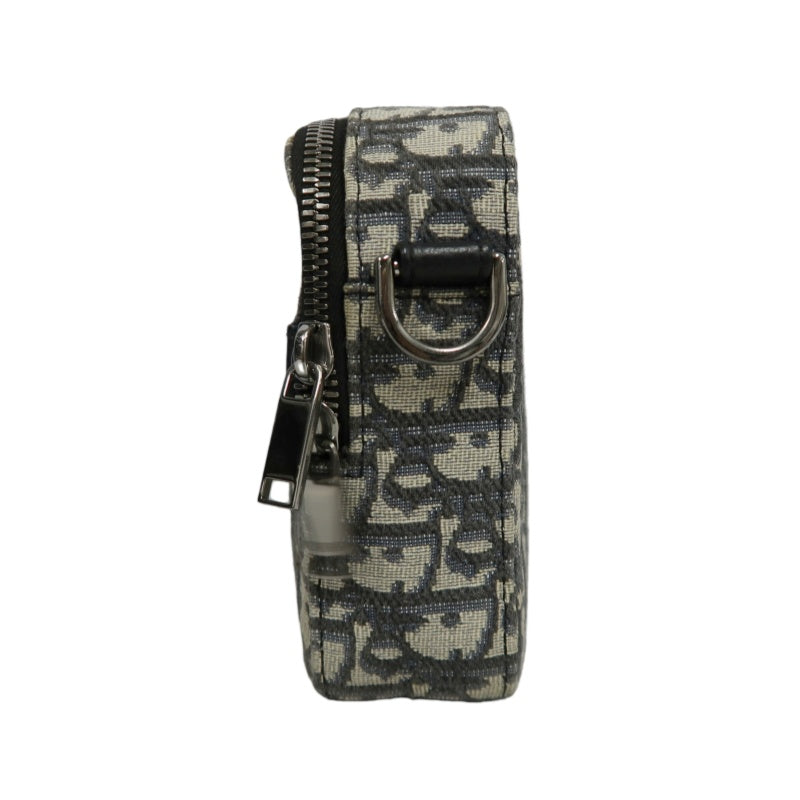 DIOR Oblique BlueCanvas Box Messenger Crossbody Bag