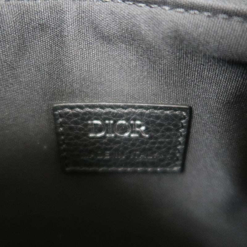 DIOR Oblique Blue Canvas Flap Crossbody Bag