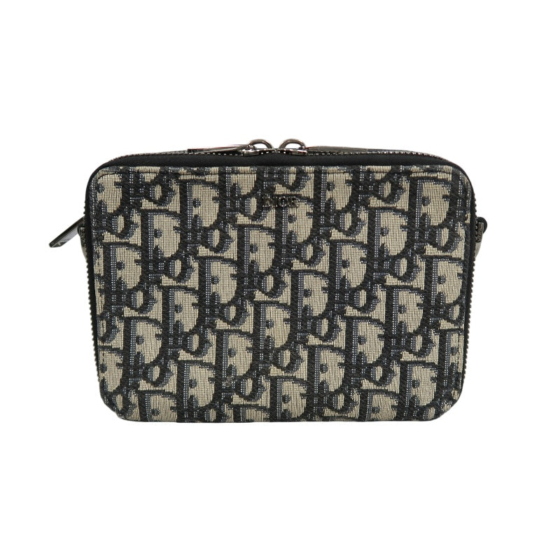 DIOR Oblique Blue Canvas Crossbody Bag
