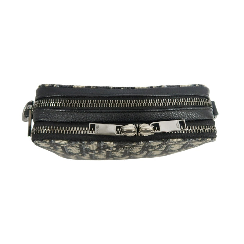 DIOR Oblique Blue Canvas Crossbody Bag