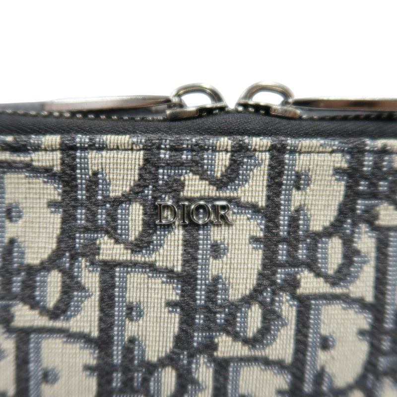 DIOR Oblique Blue Canvas Crossbody Bag