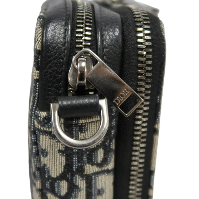 DIOR Oblique Blue Canvas Crossbody Bag