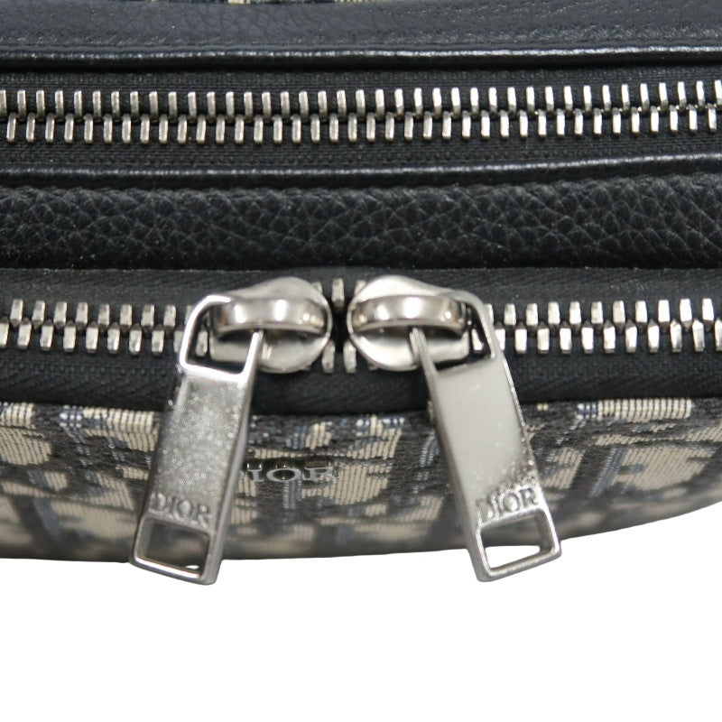 DIOR Oblique Blue Canvas Crossbody Bag