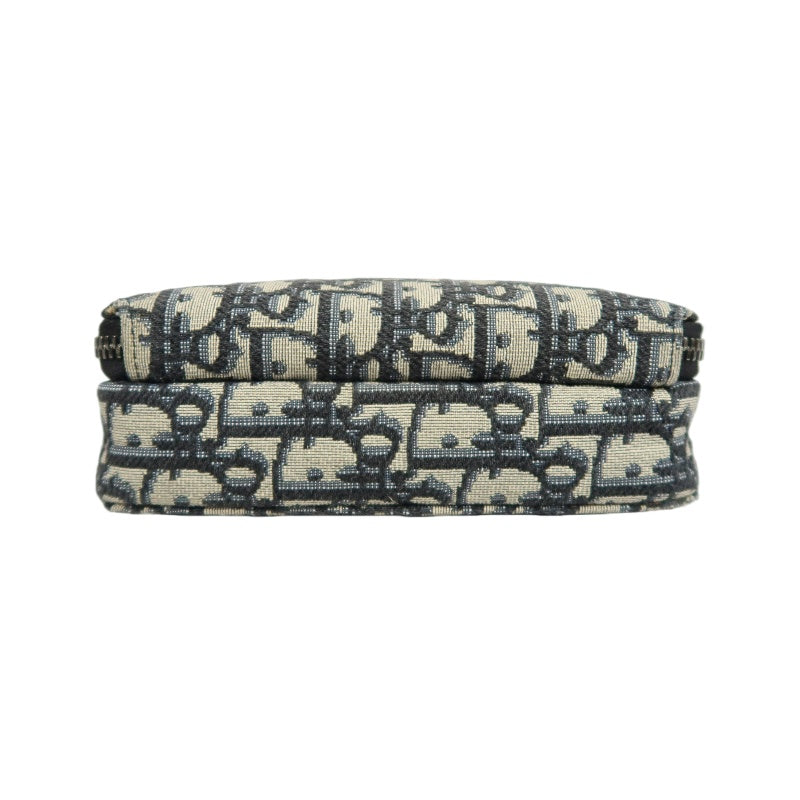 DIOR Oblique Blue Canvas Crossbody Bag